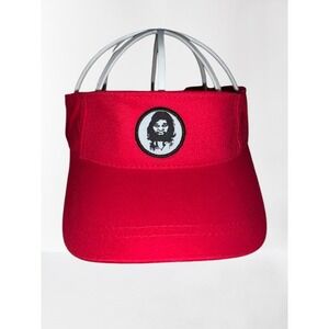 Geico Caveman Visor Hat Cap Red Adjustable Golf Promotional Advertising